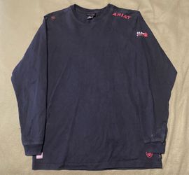 Ariat FR Long Sleeve Navy Shirt
