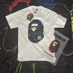 Bape T shirt camo Blue 