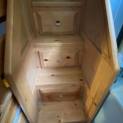 Kids Pine Wood Bunk Bed Bedroom set!! 