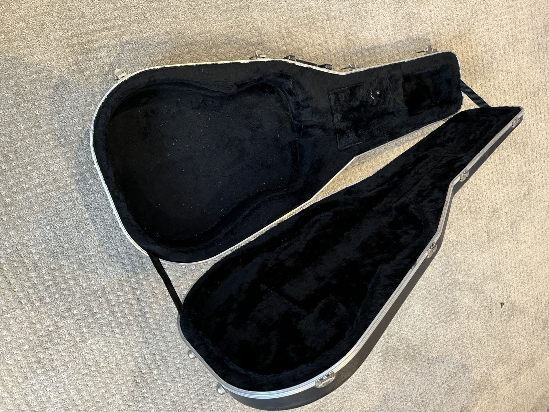 Black guitar case
