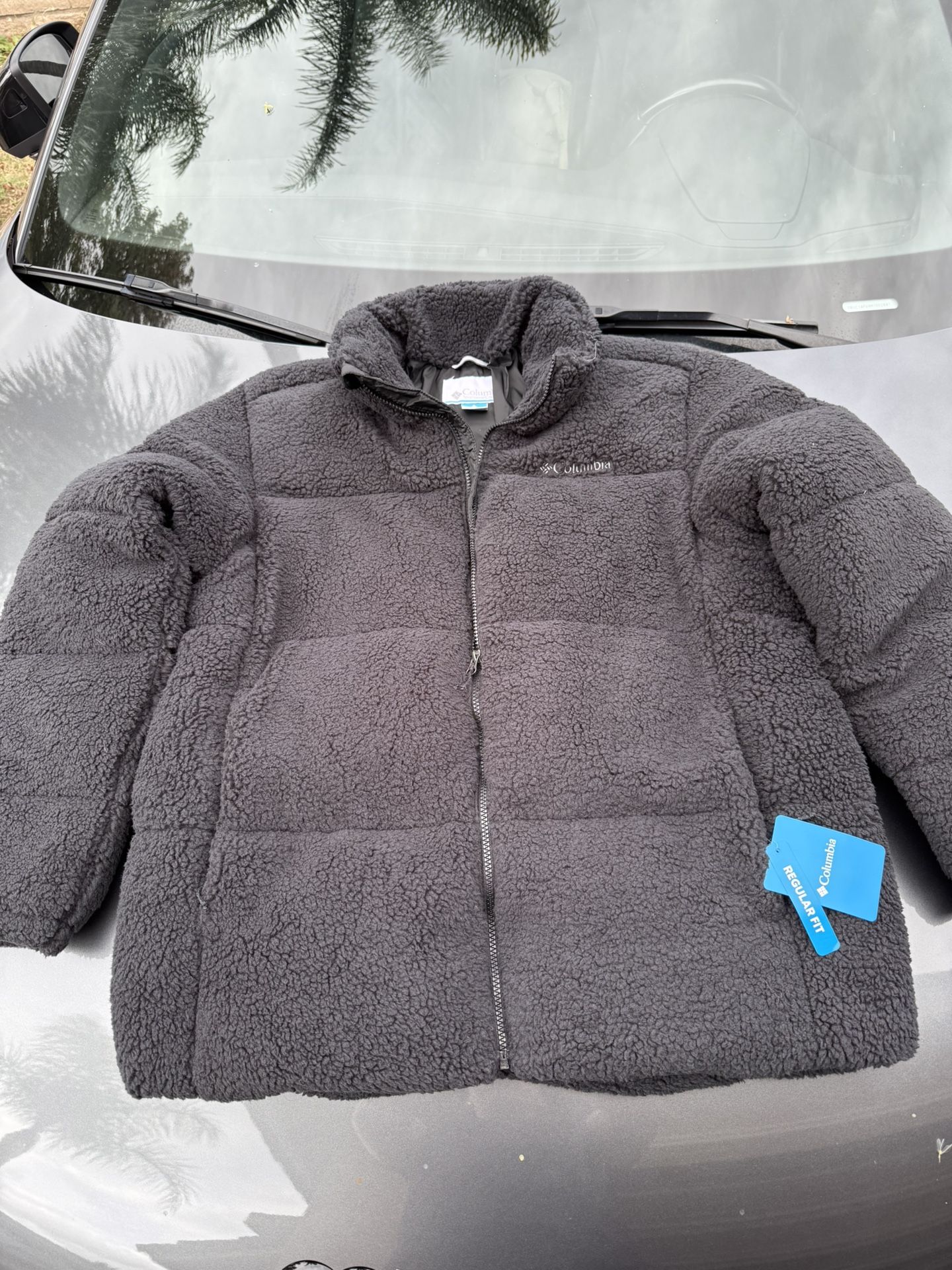 Columbia, Columbia Men’s Puffect II Sherpa Jacket, Puffect II, Sherpa Jacket, Puffer Jacket, Black Jacket, Large Size, Men’s Outerwear, Winter Jacket,