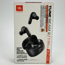 JBL Tune Beam 2 True Wireless Noise Cancelling Earbuds 48hrs Battery New Sealed