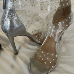 Jessica Simpson Silver Heels 