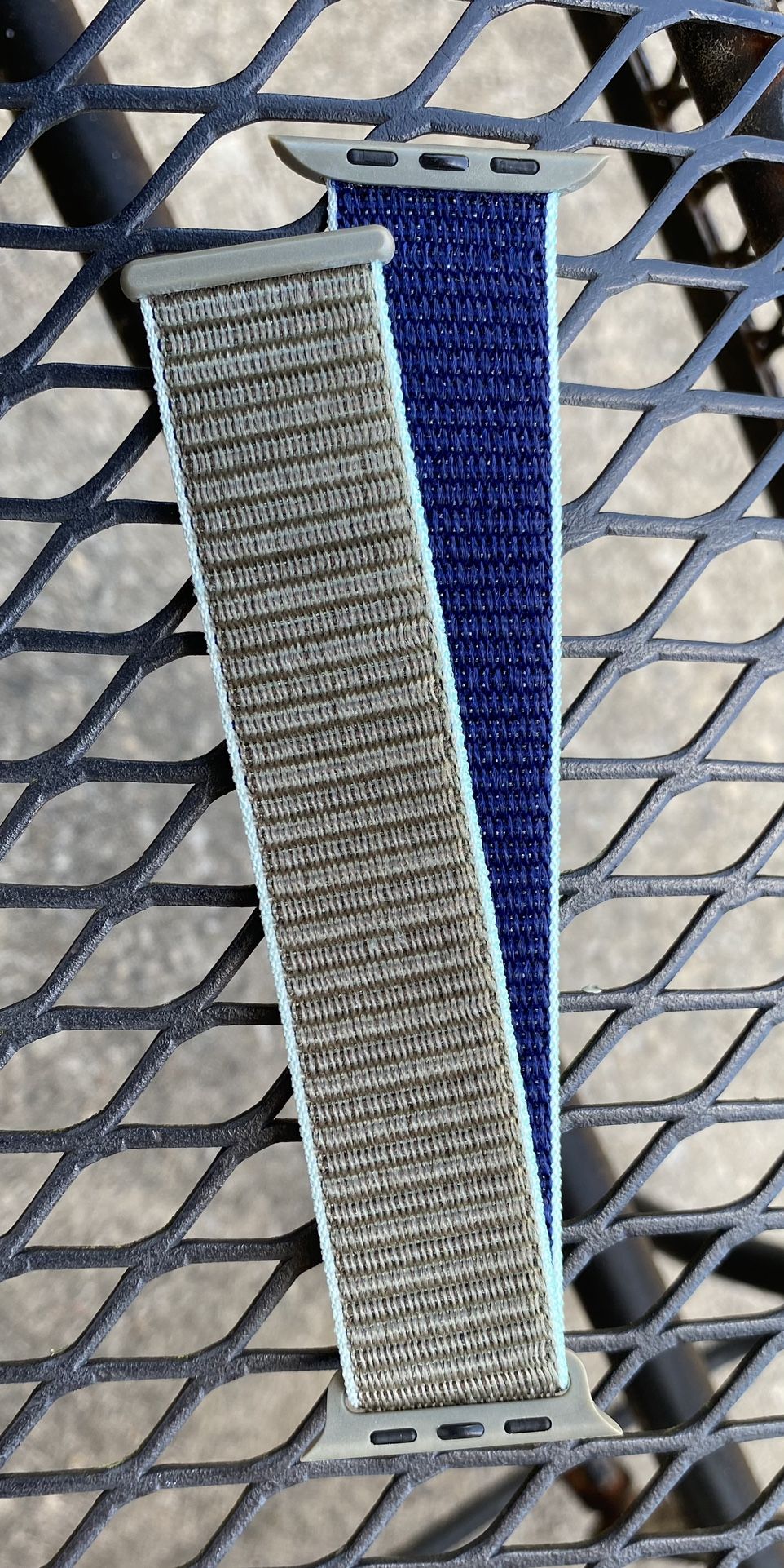 Apple Watch Dark Khaki Blue Sports Band