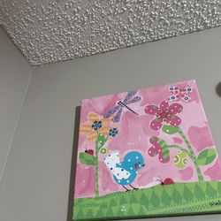 Wall Decor Canvas  For Kids Room ( USED) 