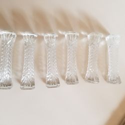 6 Lead Crystal Cutlery Rests 