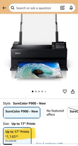 Epson SureColor P900 photo inkjet printer