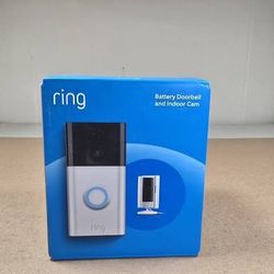 Ring Battery Doorbell + Indoor Cam Starter Set – Brand New