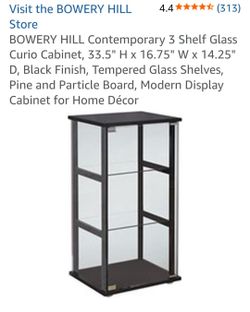 Contemporary 3 shelf glass for sale