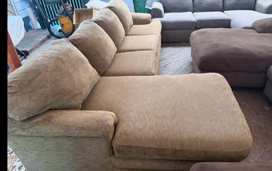 Brown couch free delivery we sell all the time