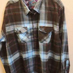 Prehistoric 2 Retro RIFLE FLANNEL.  XL