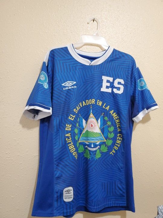 El Salvador Soccer Jersey Umbro Camisa De Futbol Men's Size Large