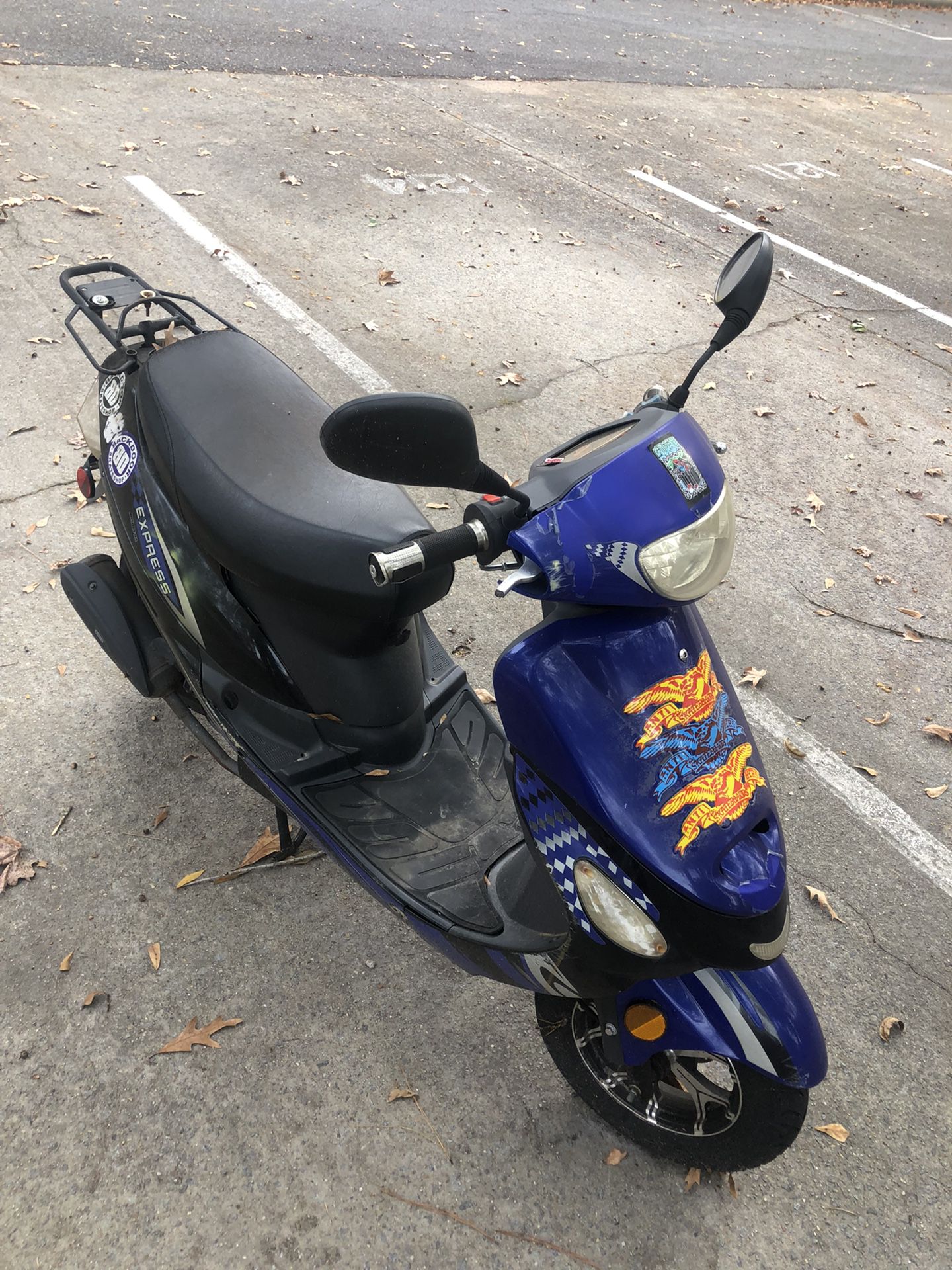 Blue Moped 