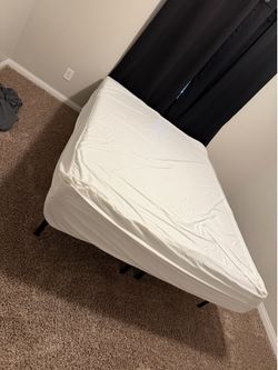 Queen bed and frame