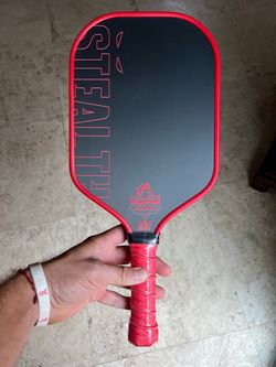 Phantom Pickleball “Stealth” 18mm T700 Raw Carbon Fiber Paddle [BRAND NEW-NEVER USED] - $170