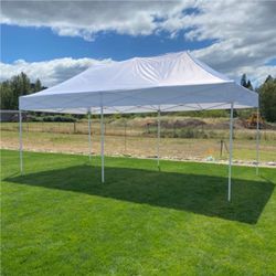 10x20 Instant Pop Up Canopy Tent - White