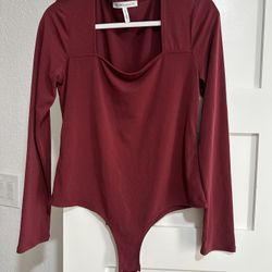 BCBG Red Top / Leotard Women’s Size L