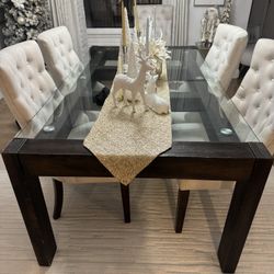 Dining Table - Glass Top