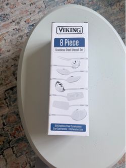 Viking 8 piece stainless steel utensil kit