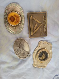 4 Belt Buckles