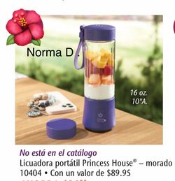 Batidora portátil nueva en su caja 🌺 princess house 🌺