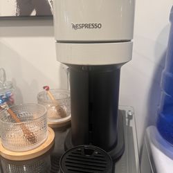 White nesspresso machine