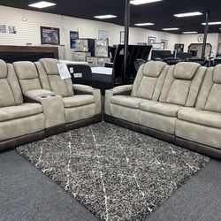 Power Recliner Sofa & Loveseat. 🚚WE DELIVER🚚