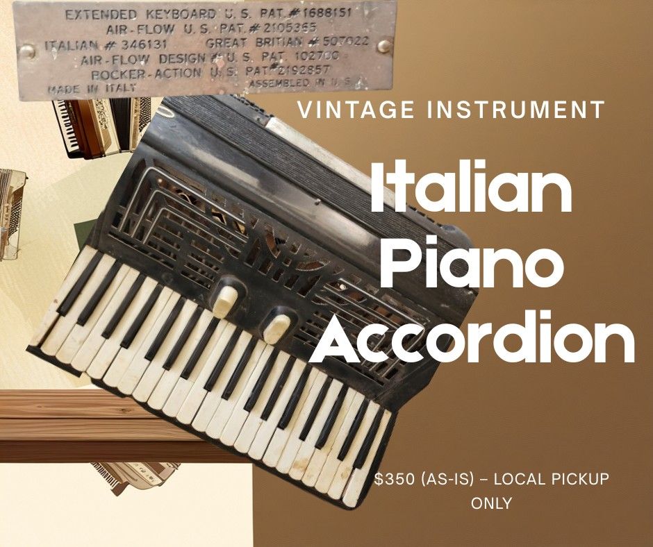 VINTAGE ITALIAN PIANO ACCORDION