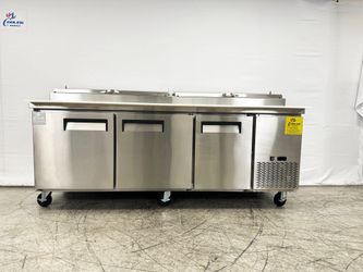 NSF Pizza Prep Table Stainless 3 Doors Refrigerator CD-91PP