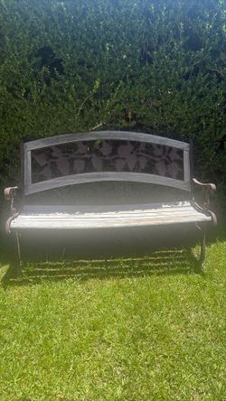 Wooden bench