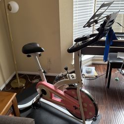 Sunny exercise Bike With Mat And Monitor