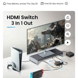 HDMI Switch 3and 1 Out For PS4 And PS5