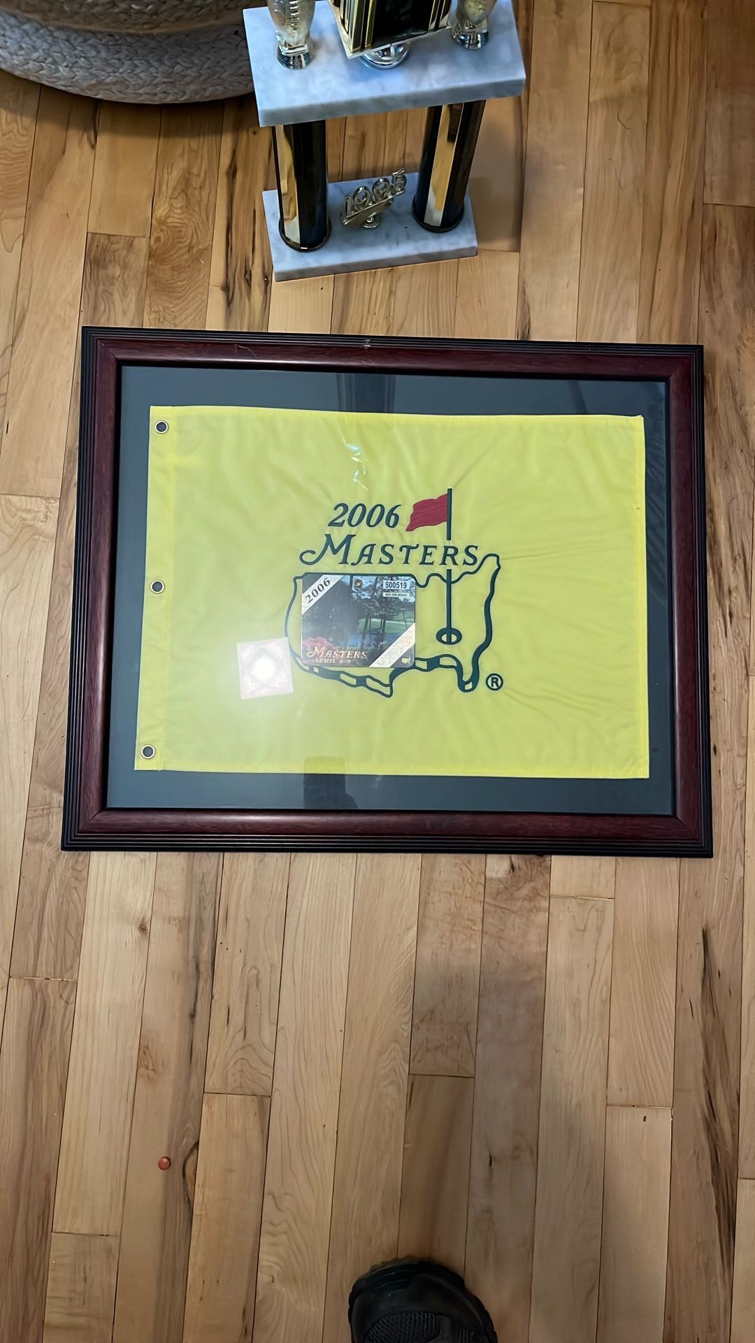 Framed 2006 Master Tournament Flag