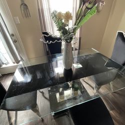 Glass top Dining Table