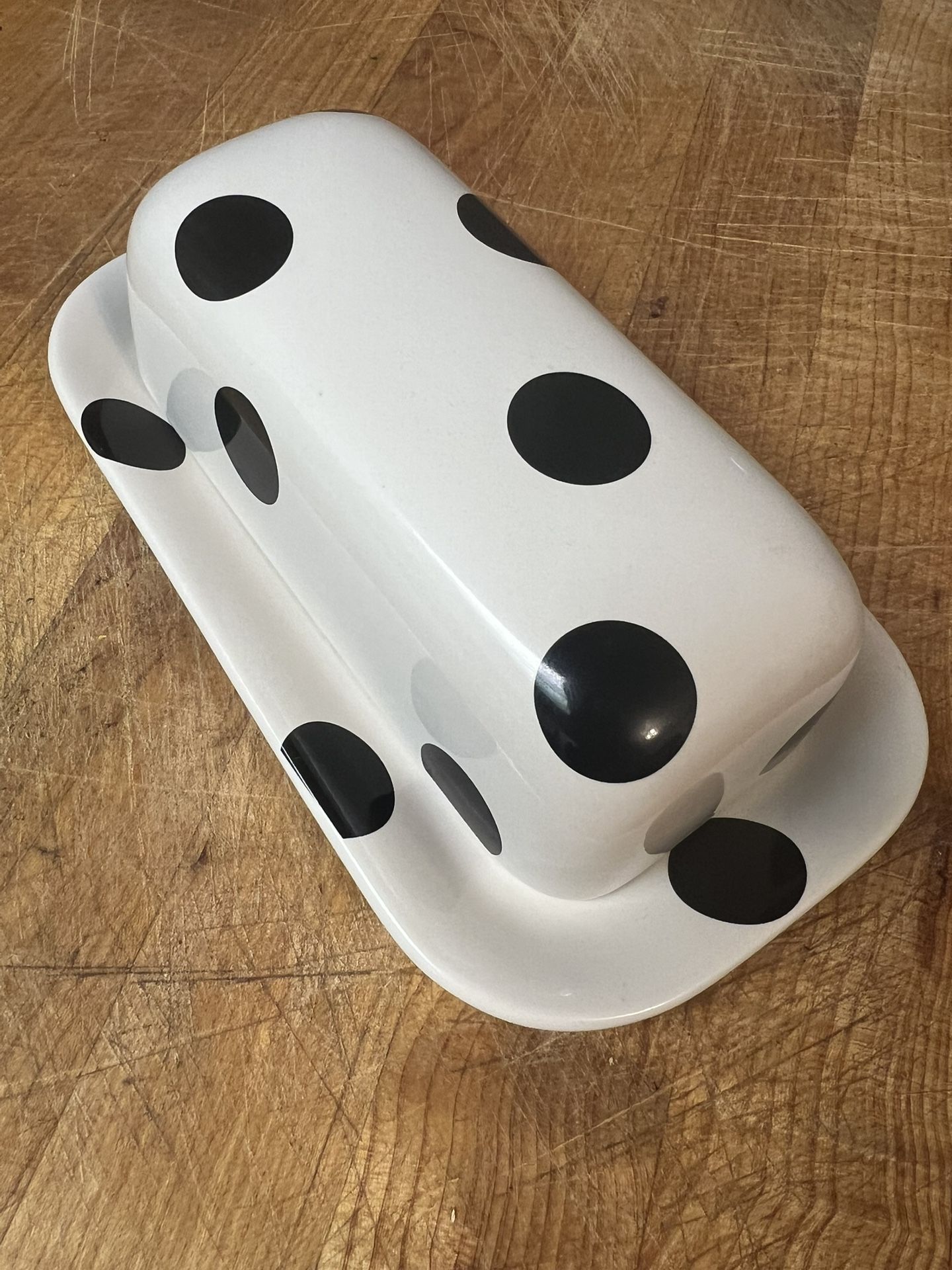 Kate Spade Polka Dot Butter Dish