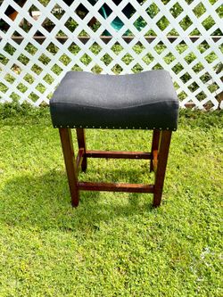 Wood Vanity Bench Upholstered Piano Bench Entryway Stool