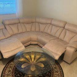 White Microfiber Sofa