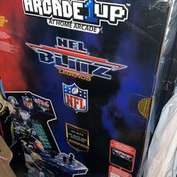 Arcade1Up - NFL BLITZ With Riser and Lit Marquee, Arcade Game Machine