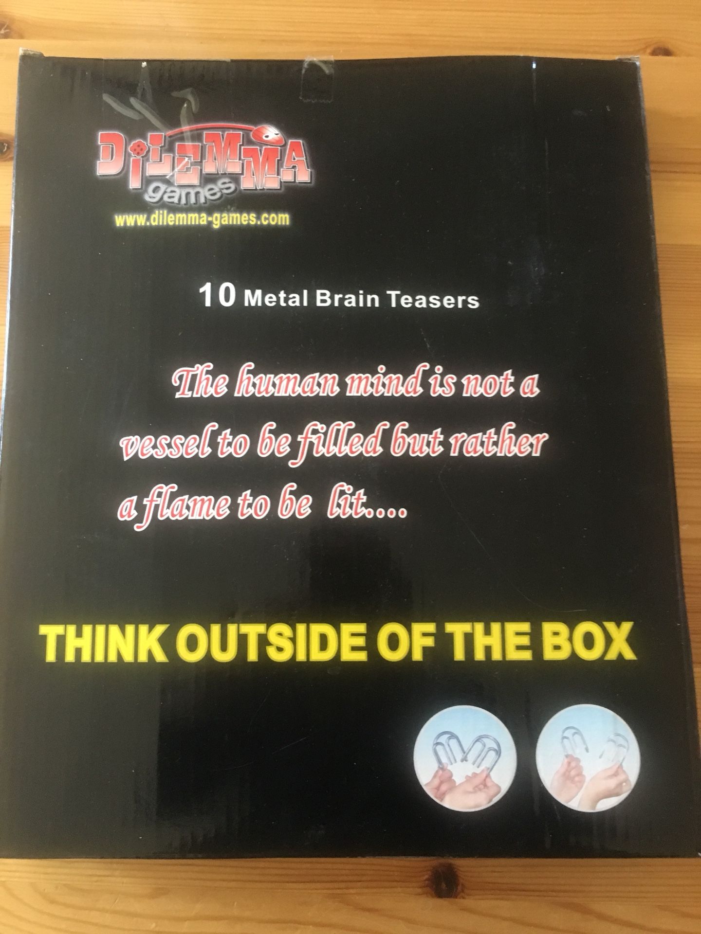 10 piece Brain teaser metal games by Dilemma metal gadgets puzzles fidget game