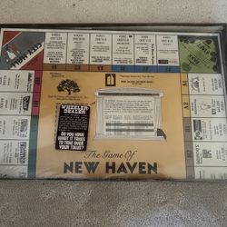 The Game Of New Haven Wheeler Dealer Monopoly Style Board Game Vintage SEALED