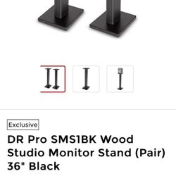 DR Pro Studio Monitor Stand (Black)