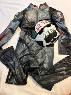 futuristic armored soldier costume