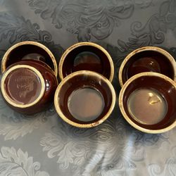 McCoy pottery- Brown Drip Glaze Bowls