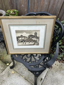 European Signed Art. 16 1/2 X 19