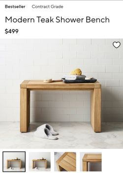 Teak Shower Bench