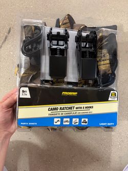 ProGrip Camo Ratchet Straps with S Hooks
