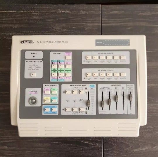 Sima SFX-10 Video Effects Mixer without Power Cord Vintage Used Fully Working