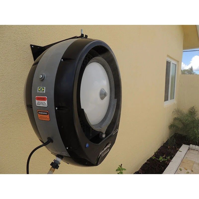 Ecojet by Joape Hurricane 660 Wall Mount Outdoor Misting Fan - Black