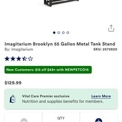 55 Gallon Fish Tank WITH STAND