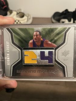 2007-08 SPX Kobe Bryant Winning Materials 2 color Jersey Number